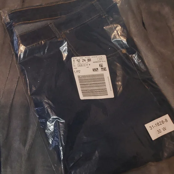 Woman Within Plus Size Wide-Leg Stretch Denim Jean NWT 30W Indigo - Picture 4 of 6